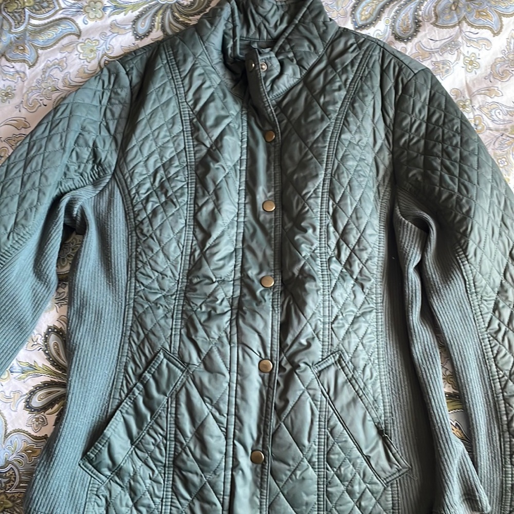 Green zip jacket
